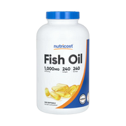 Nutricost, Fish Oil, 1,000 mg , 240 Softgels front packaging view