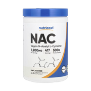 Nutricost, NAC, Unflavored, 17.9 oz, 500 g front packaging view
