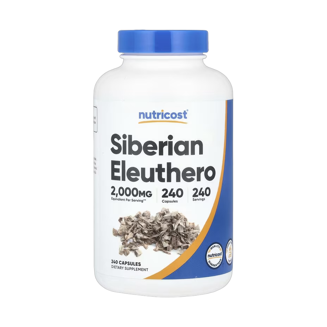 Nutricost, Siberian Eleuthero, 2,000 mg, 240 Capsules front packaging view