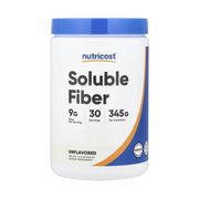 Nutricost, Soluble Fiber, Unflavored, 12.3 oz, 345 g front packaging view