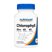 Nutricost Chlorophyll (50mg) 60 Softgels front packaging view