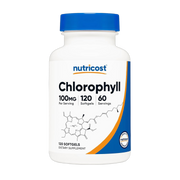 Nutricost, Chlorophyll, 100mg, 120 Softgels front packaging view