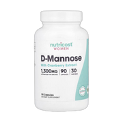 Nutricost, Women, D-Mannose with Cranberry Extract, 90 Capsules front packaging view