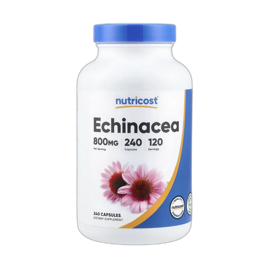 Nutricost, Echinacea, 240 Capsules front packaging view
