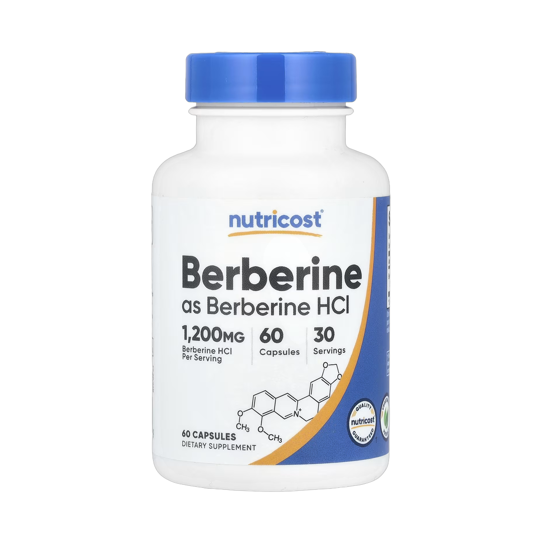 Nutricost, Berberine, 60 Capsules front packaging view