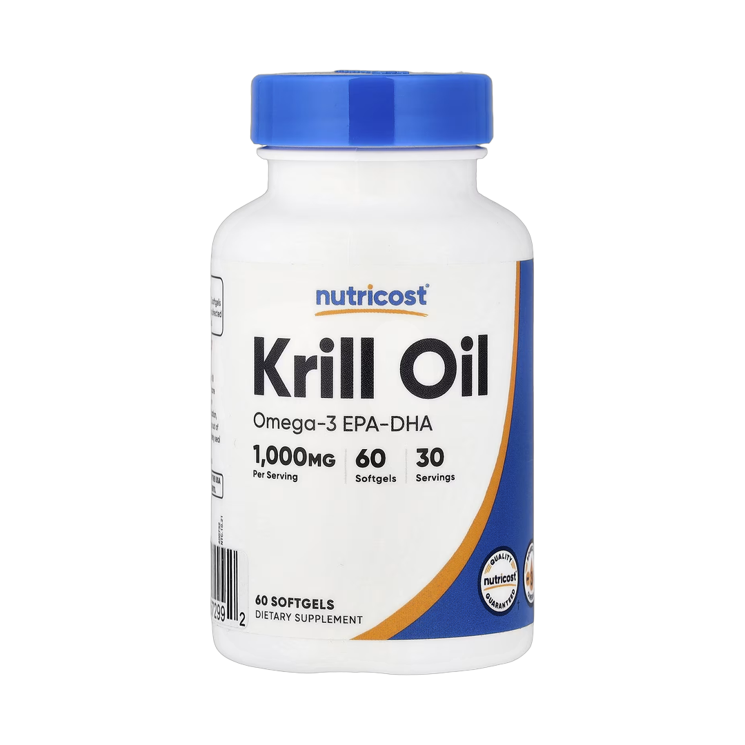 Nutricost, Krill Oil, 60 Softgels front packaging view