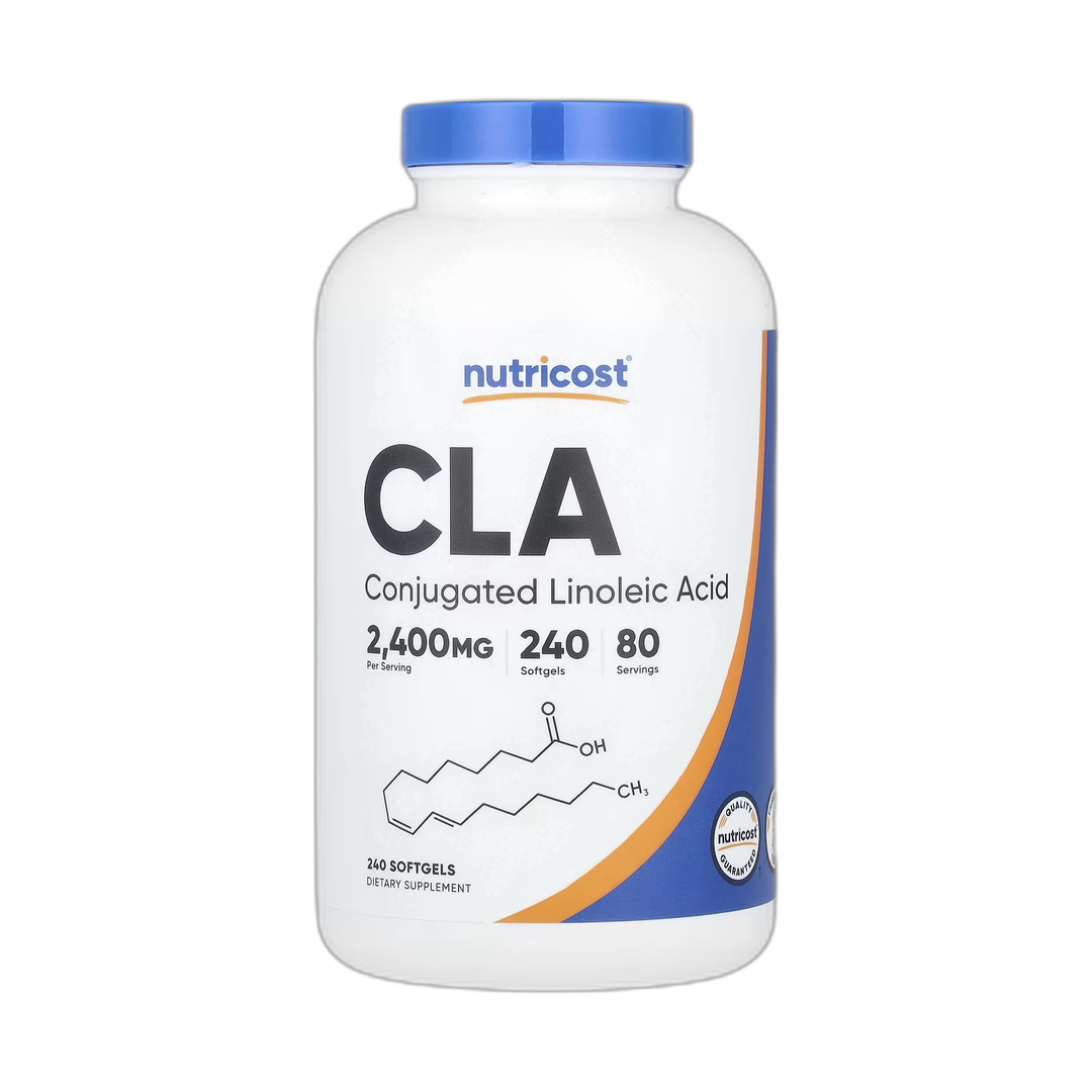 Nutricost, CLA, 240 Softgels front packaging view