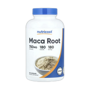 Nutricost, Maca Root, 750 mg, 180 Capsules front packaging view