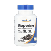 Nutricost, Bioperine, 10 mg, 120 Capsules front packaging view
