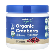 Nutricost, Organic Cranberry, Unflavored, 8.1 oz, 227 g front packaging view