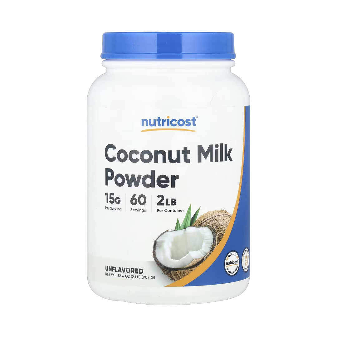 Nutricost, Coconut Milk Powder, Unflavored, 32.4 oz, 907 g front packaging view