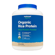 Nutricost, Organic, Rice Protein, 5 lb, 2,268 g front packaging view