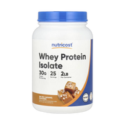 Nutricost, Whey Protein Isolate, Salted Caramel, 2 lb, 907 g front packaging view