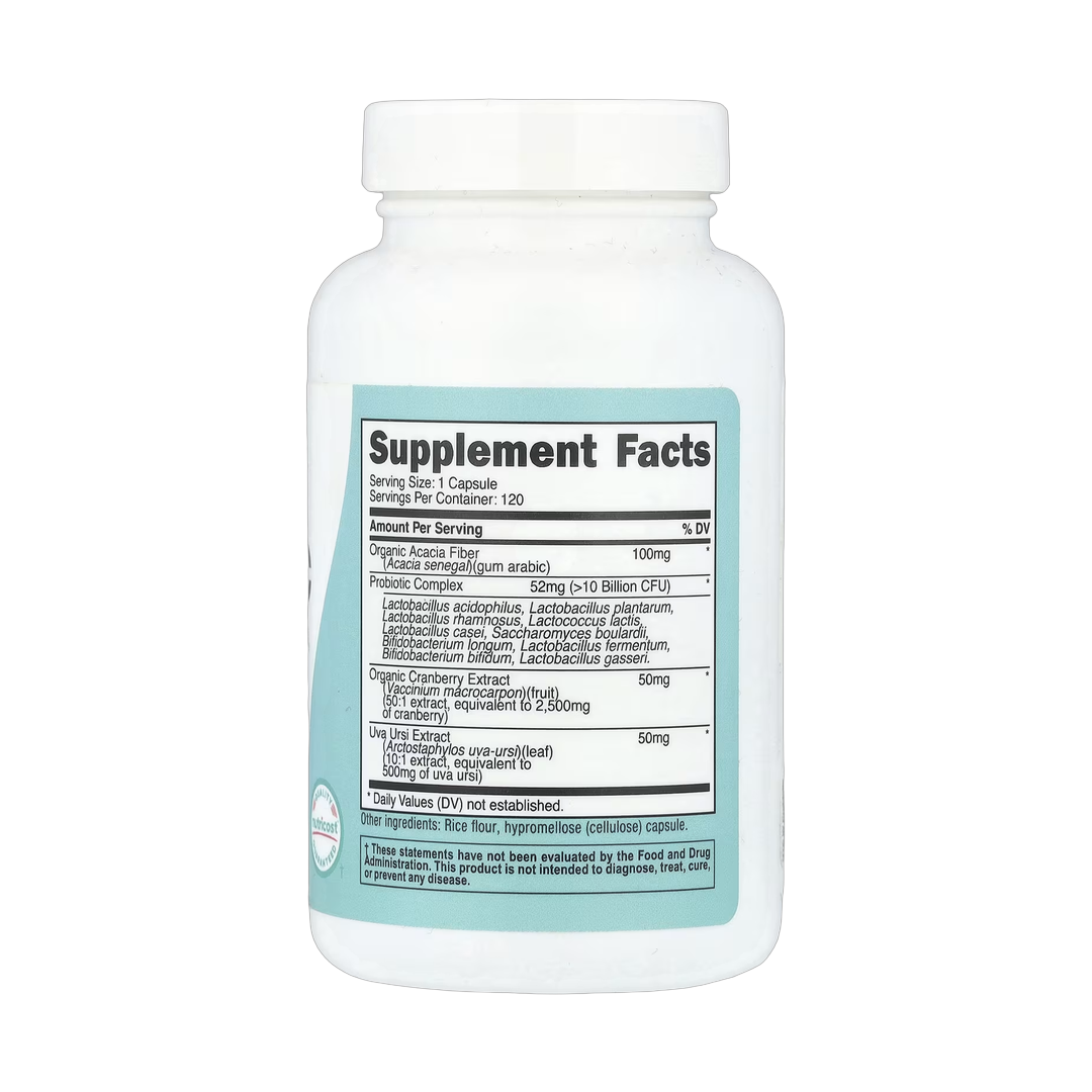 Nutricost, Women, Probiotic, >10 Billion CFU, 120 Capsules back packaging view