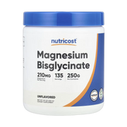 Nutricost, Magnesium Bisglycinate, Unflavored, 8.9 oz, 250 g front packaging view