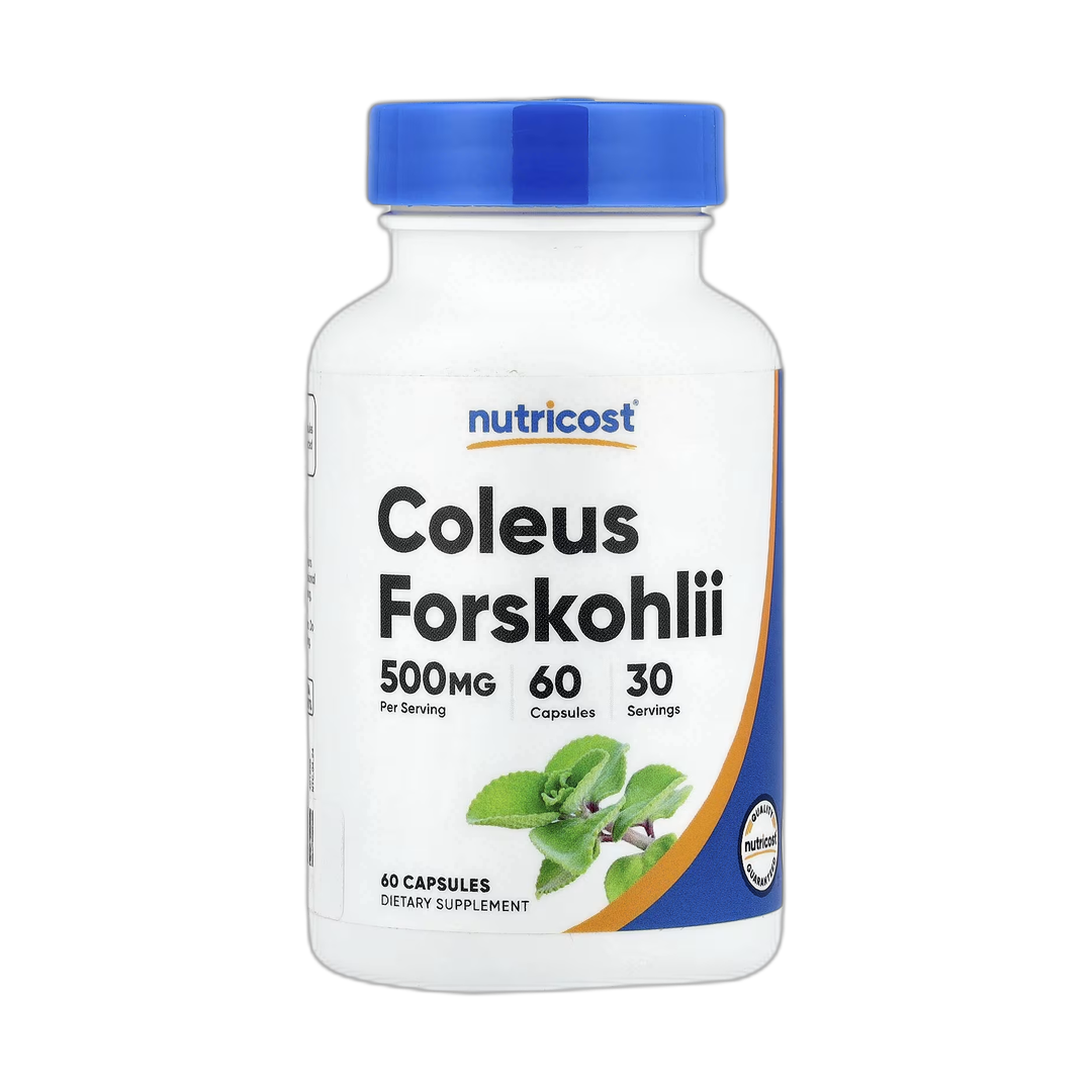 Nutricost, Coleus Forskohlii, 60 Capsules front packaging view