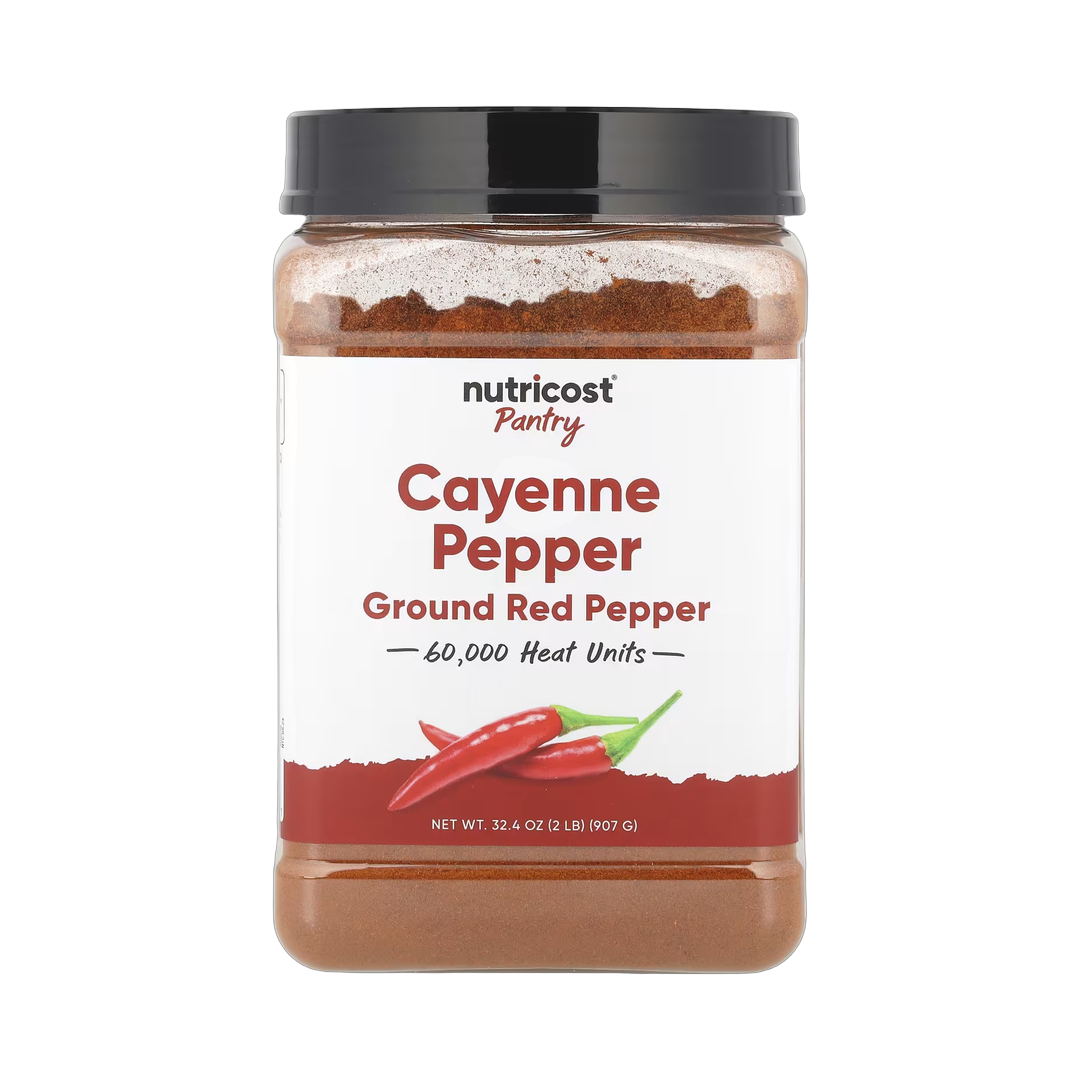 Nutricost, Pantry, Cayenne Pepper, 32.4 oz, 907 g front packaging view