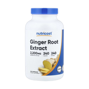 Nutricost, Ginger Root Extract, 240 Capsules front packaging view