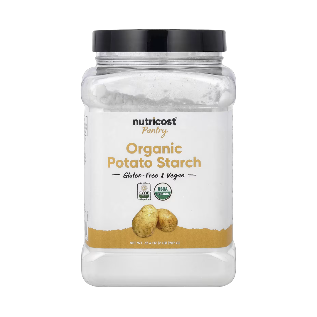 Nutricost, Pantry, Organic Potato Starch, 32.4 oz, 907 g front packaging view