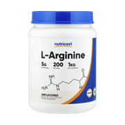 Nutricost, L-Arginine, Unflavored, 35.7 oz, 1 kg front packaging view