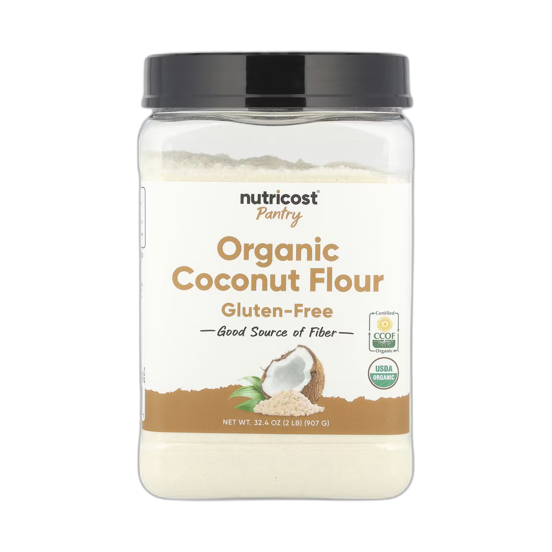 Nutricost, Pantry, Organic Coconut Flour, 32.4 oz, 907 g front packaging view