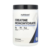 Nutricost, Performance, Creatine Monohydrate, Unflavored, 1 lb, 454 g front packaging view