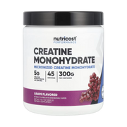 Nutricost, Performance, Creatine Monohydrate, Grape, 10.7 oz, 300 g front packaging view