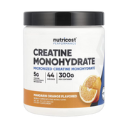 Nutricost, Performance, Creatine Monohydrate, Mandarin Orange, 10.7 oz, 300 g front packaging view