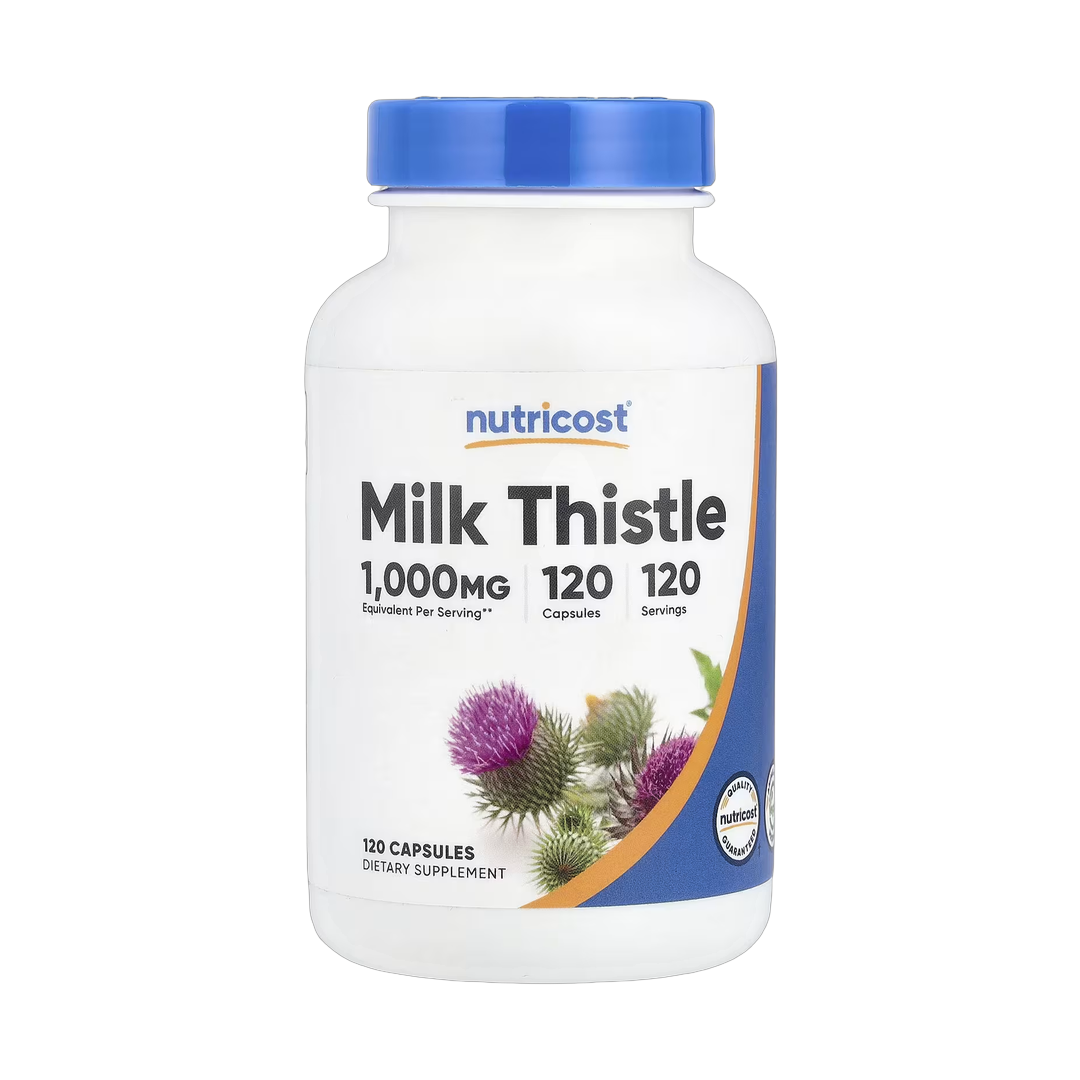 Nutricost, Milk Thistle, 1,000 mg, 120 Capsules front packaging view