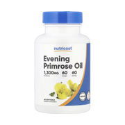 Nutricost, Evening Primrose Oil, 1,300 mg, 60 Softgels front packaging view