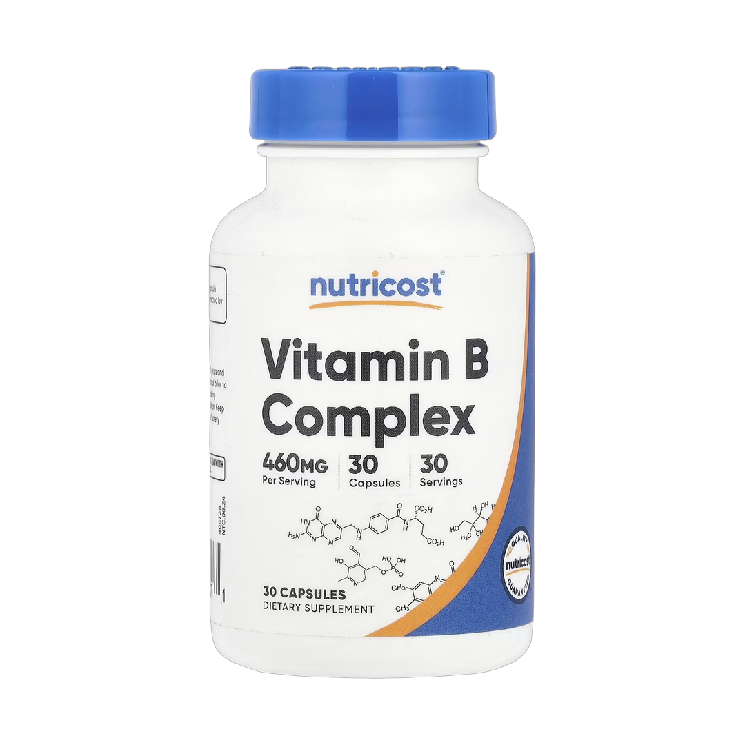Nutricost, Vitamin B Complex, 30 Capsules front packaging view