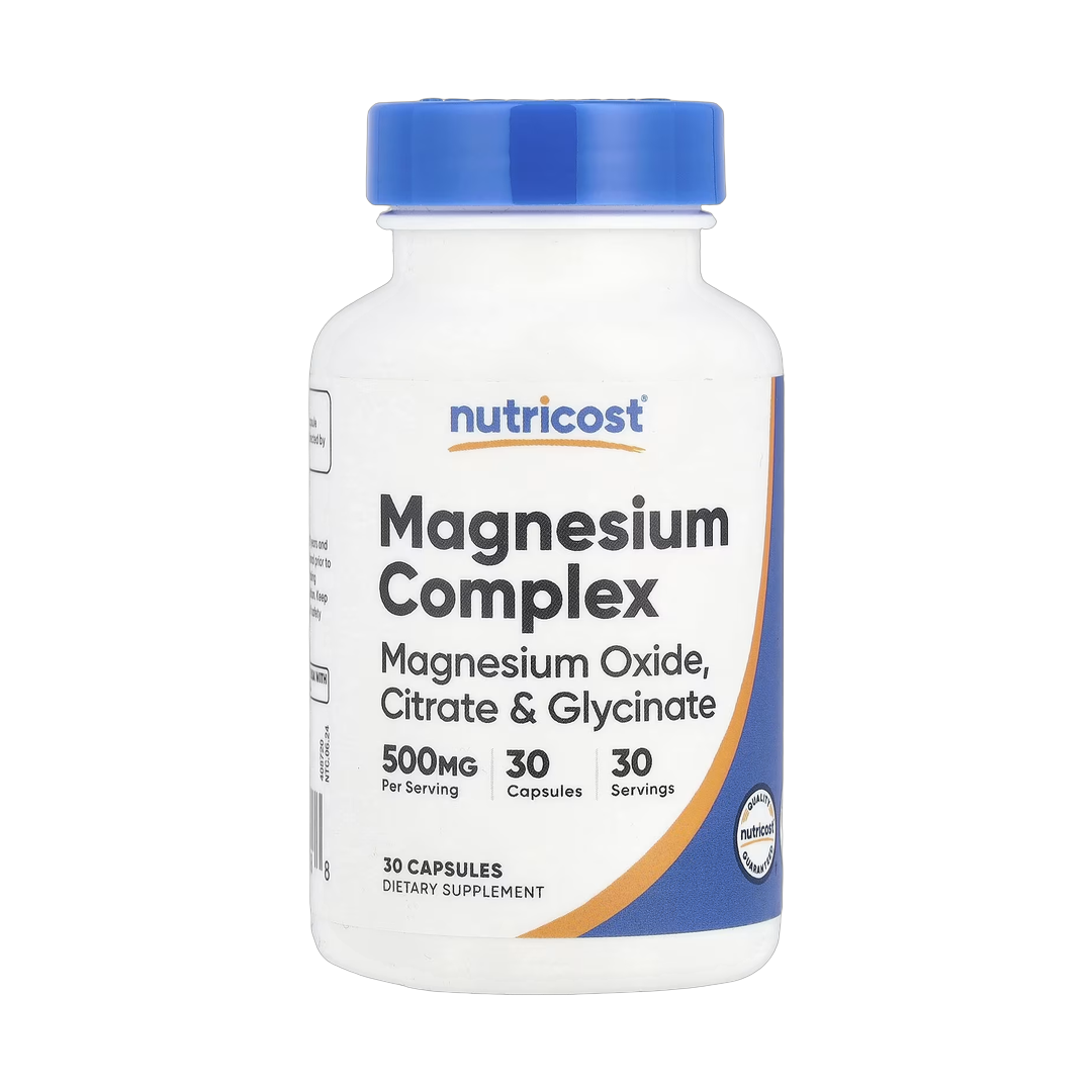 Nutricost, Magnesium Complex, 500 mg, 30 Capsules front packaging view