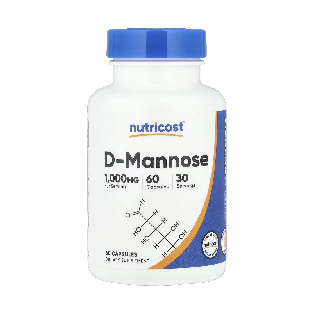 Nutricost, D-Mannose, 60 Capsules front packaging view