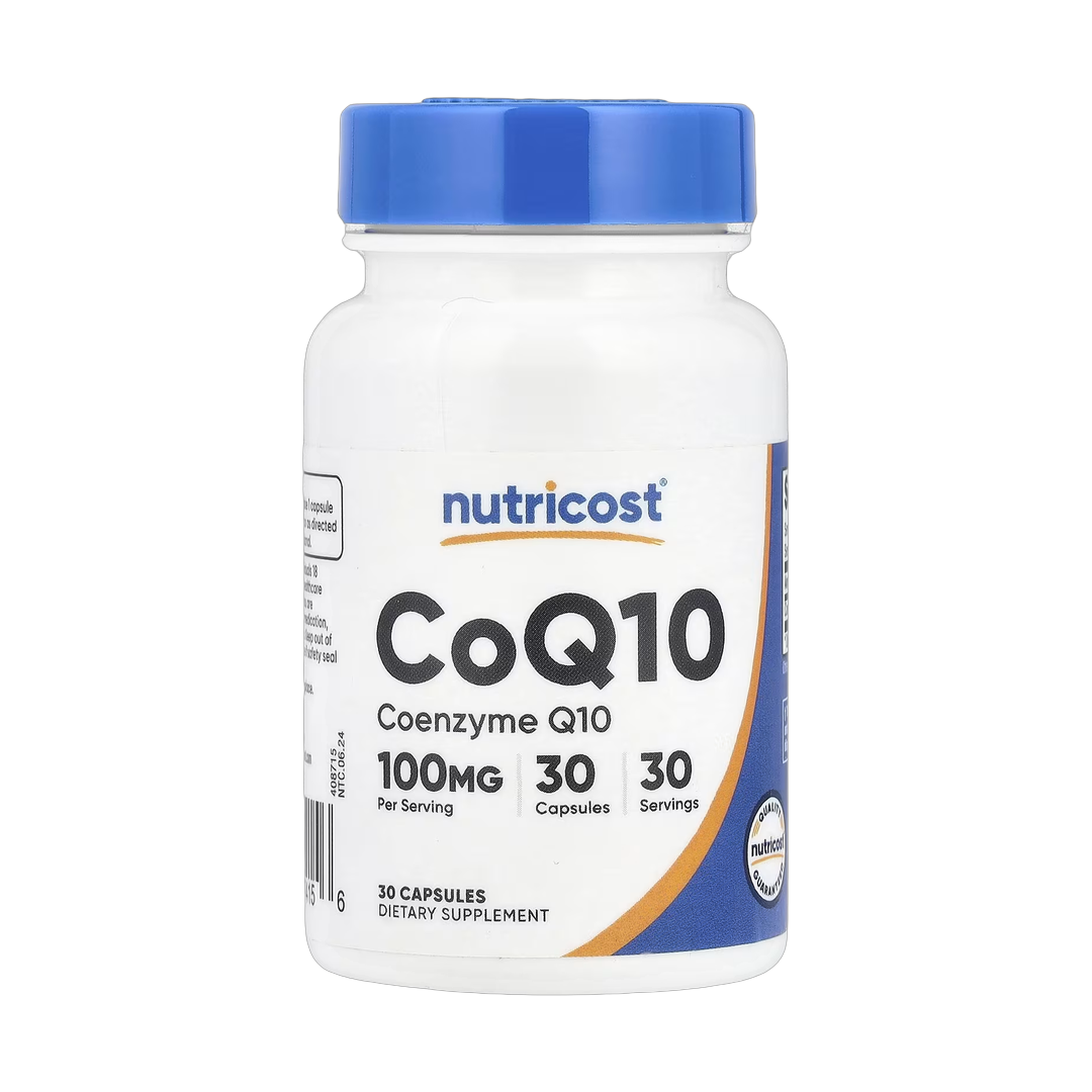 Nutricost, CoQ10, 100 mg, 30 Capsules front packaging view