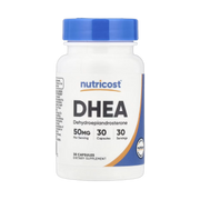 Nutricost, DHEA, 50 mg, 30 Capsules front packaging view