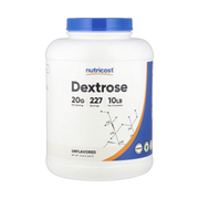 Nutricost, Dextrose, Unflavored, 10 lb, 4,536 g front packaging view