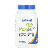 Nutricost, Magtein, Magnesium L-Threonate, 90 Capsules front packaging view