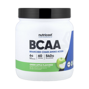 Nutricost, Performance, BCAA, Green Apple , 1.2 lb, 540 g front packaging view