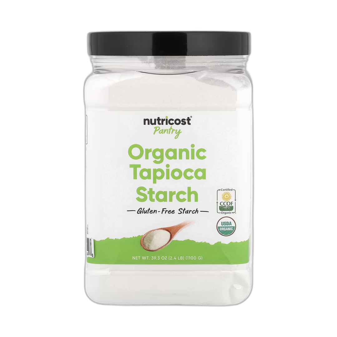 Nutricost, Pantry, Organic Tapioca Starch, 39.3 oz, 1,100 g front packaging view