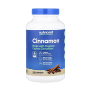Nutricost, Cinnamon, 240 Capsules front packaging view