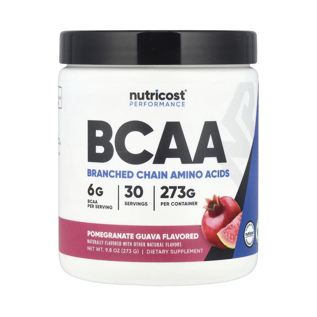 Nutricost, Performance, BCAA, Pomegranate Guava , 9.8 oz, 273 g front packaging view