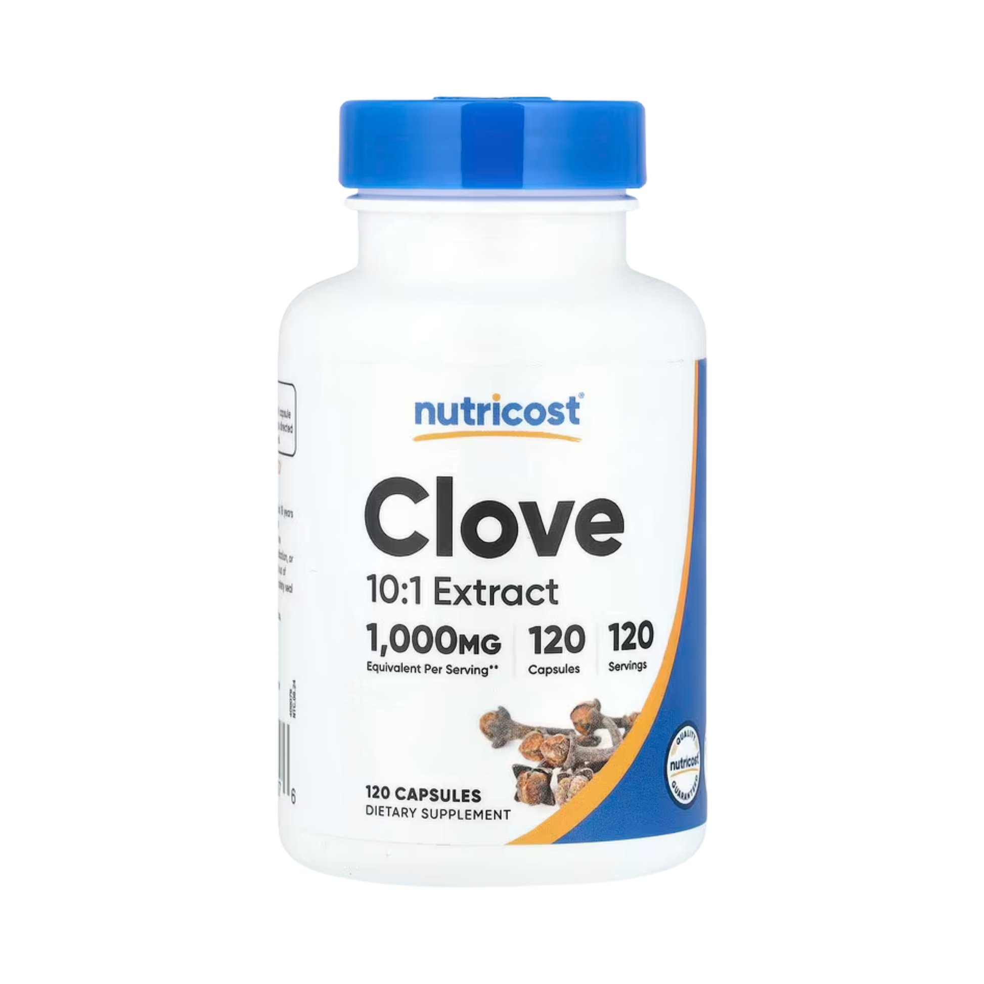 Nutricost, Clove, 1,000 mg, 120 Capsules front packaging view