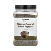 Nutricost, Pantry, Coarse Ground Black Pepper, 21.1 oz, 590 g front packaging view