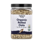 Nutricost, Pantry, Organic Rolled Oats, 32.4 oz, 907 g front packaging view