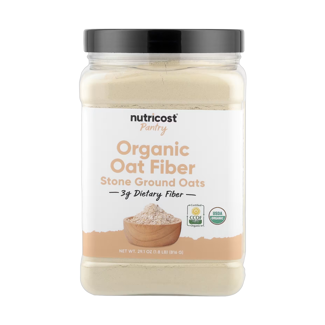Nutricost, Pantry, Organic Oat Fiber, 29.1 oz, 816 g front packaging view