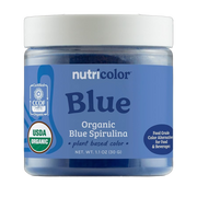 Nutricost, Organic Blue Spirulina, Plant Based Color, 1.1 oz front packaging view