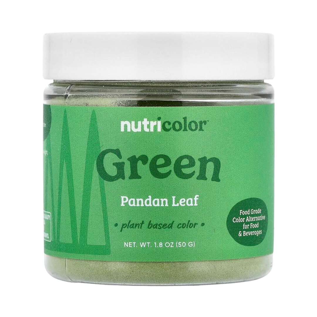 Nutricost, Nutricolor, Green Pandan Leaf, 1.8 oz, 50 g front packaging view