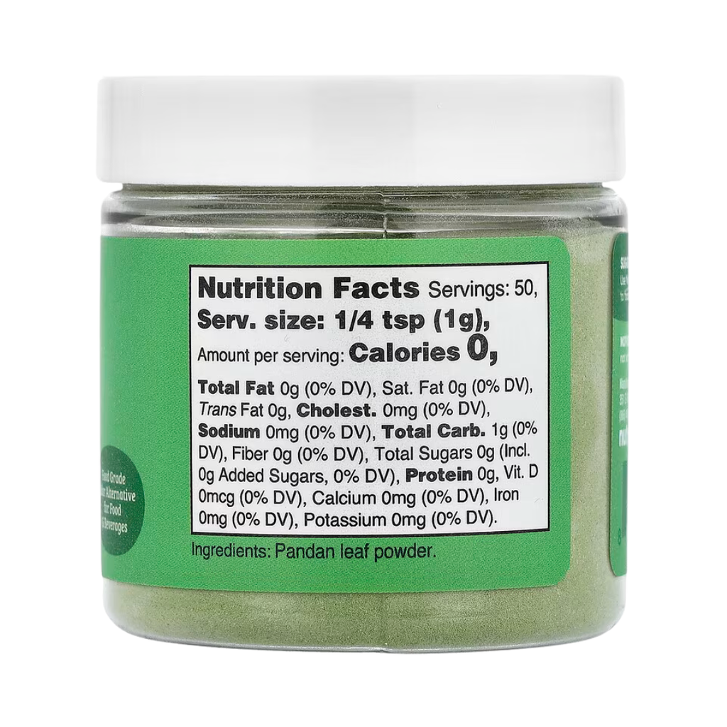 Nutricost, Nutricolor, Green Pandan Leaf, 1.8 oz, 50 g