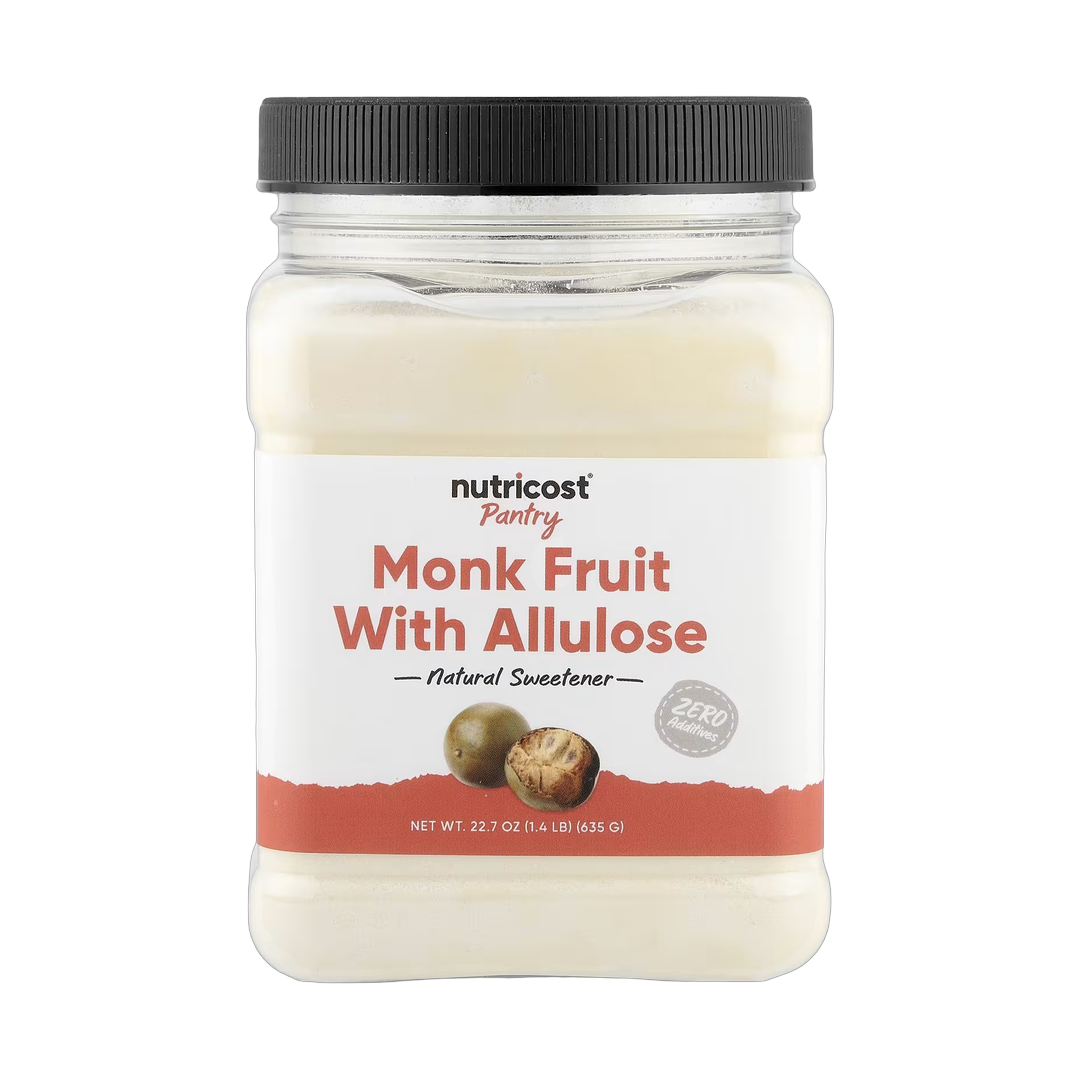 Nutricost, Pantry, Monk Fruit With Allulose, 22.7 oz, 635 g front packaging view
