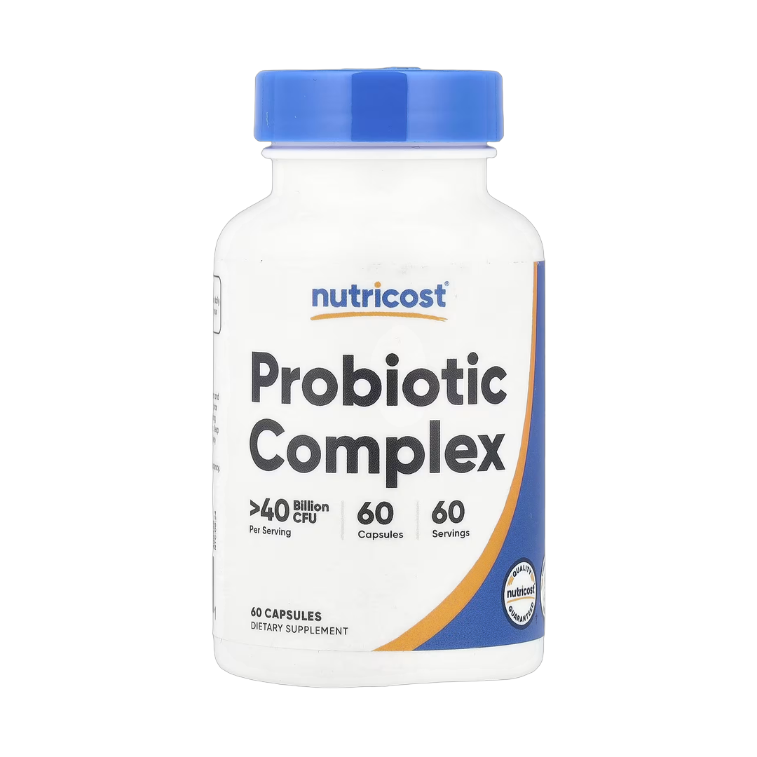Nutricost, Probiotic Complex, >40 Billion CFU, 60 Capsules front packaging view